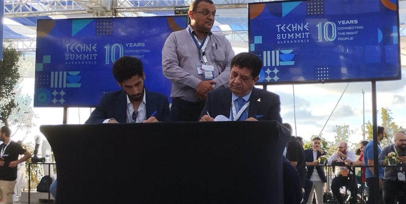 Mohab Gabber in an entrepreneurial partnership setting at Techne Summit Alexandria